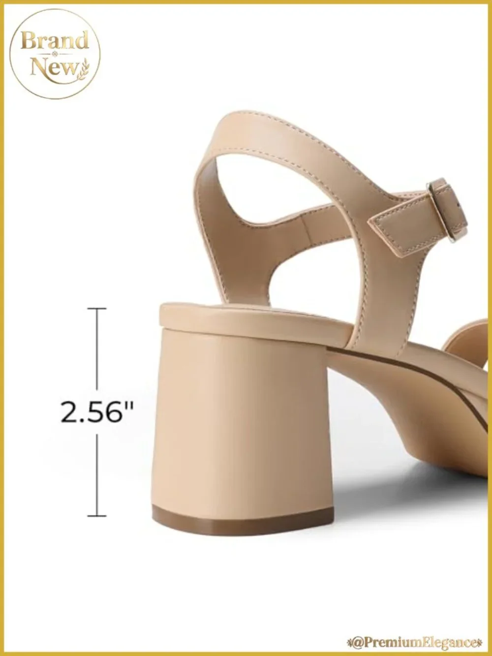 Women's Platform Block Heel Sandals Faux Leather Ankle Strap